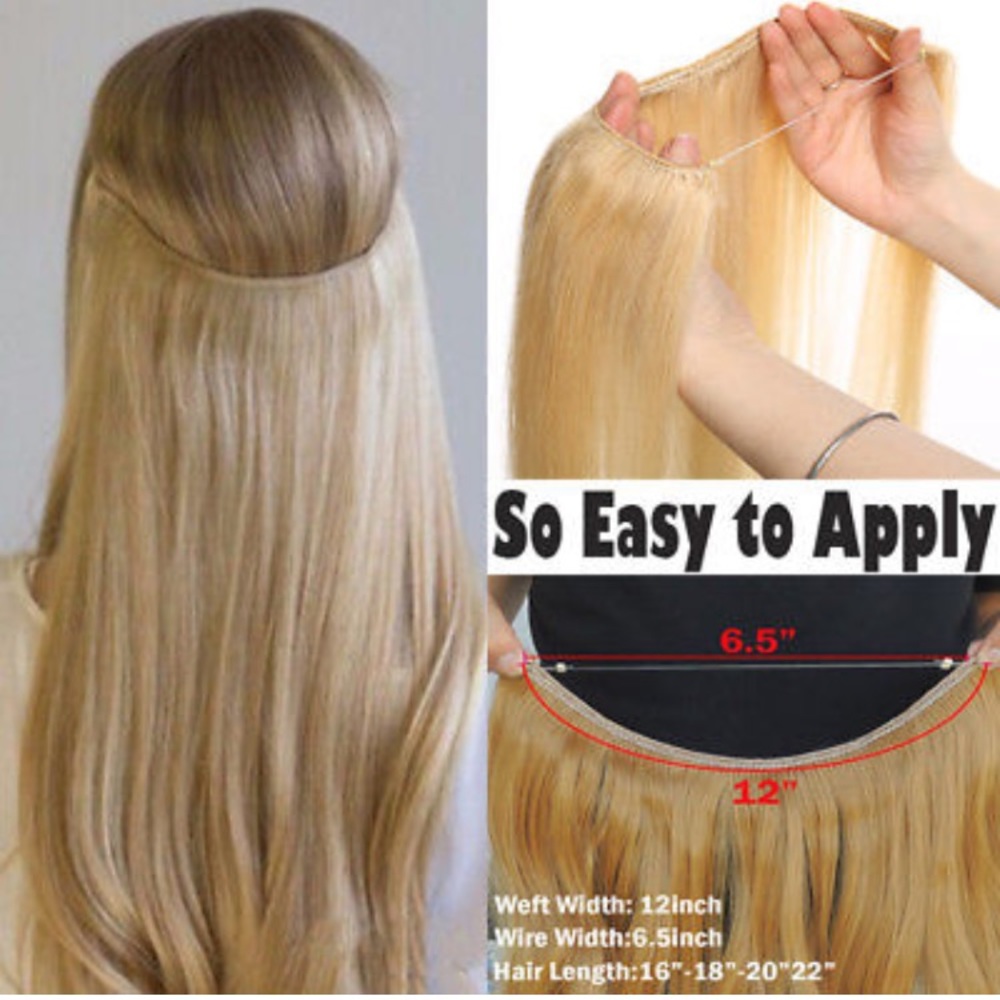 Halo Bleached Blonde 18” Hair Extensions